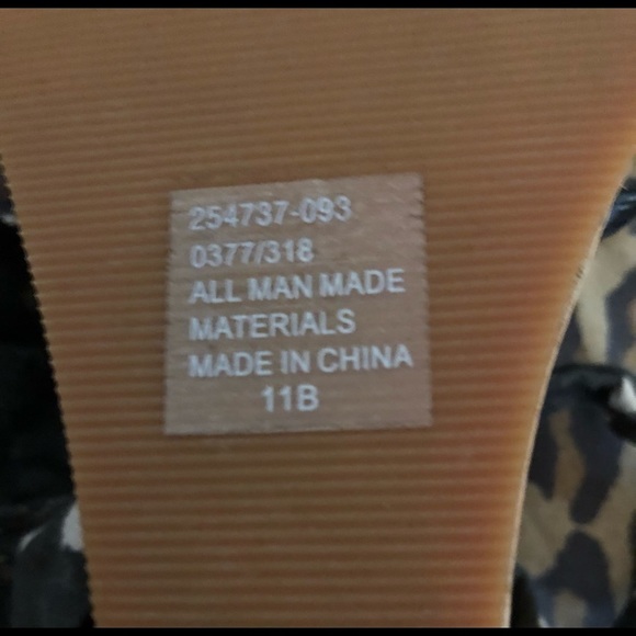 𝅺Colin Stuart size 11 black & white  ankle wrap platform wedges with studs - Picture 7 of 9